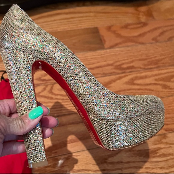 Christian Louboutin Glitter heels - Picture 3 of 9